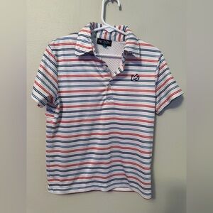 Prodoh Blue and Red Striped Polo Performance